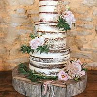 Semi-naked Wedding Cake 