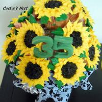 Sunflower Cupcake Bouquet
