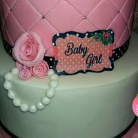 Vintage Babyshower Girl Cake