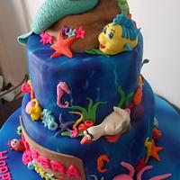 Little Mermaid Cake 