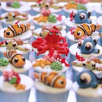 Finding Dory cupcakes