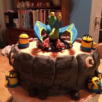 Skylanders/minions cake