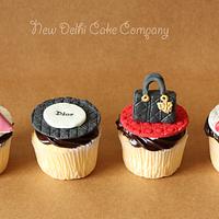 Dior themed cupcakes