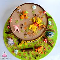 Winnie The Pooh Autumn Cake