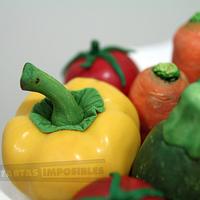 Realistic vegetable basket