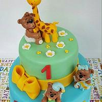 Teddy bear Bday Cake