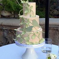 Birds & Vines Wedding Cake - my near disaster!