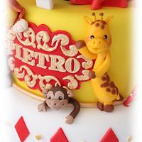 Circus cake for Pietro's first birthday