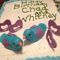 Lovebirds cake