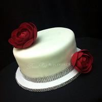 Elegant Rananculus Cake