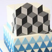 3D effect cake