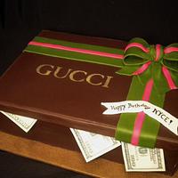 Gucci Gift Box Cake with Ciroc Vodka 