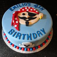 Emilio's 4th Birthday Pirate Cake