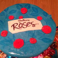 Cadburys Roses Birthday Cake