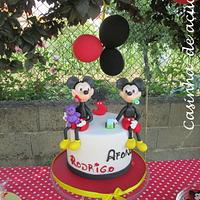 Mickeys for twin brothers cake