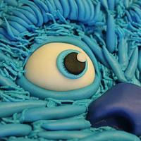 Sully Face Cake