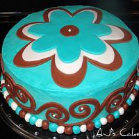 Swirl Flower Cake