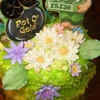 "Pot of Gold - Luck of the Irish" Cake
