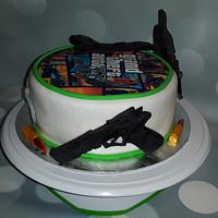 GTA 5 cake.