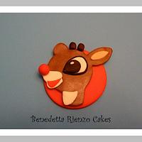 Rudolph and Friends Cupcake Toppers