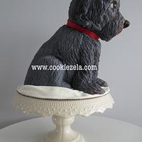 3d Dog Sculpted Cake