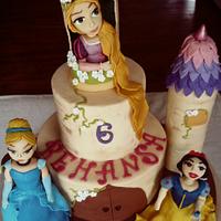 Princess Castle Themed Cake