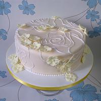 Rose and Blossom cake