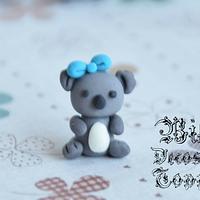 Mini Koala Fondant Topper 