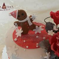 Christmas cake with Gingerbread