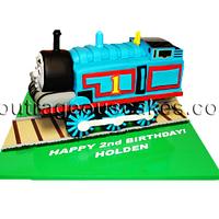 3D Thomas the Train cake