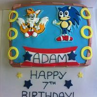 Sonic and Tails Cake