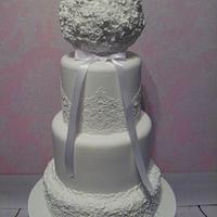 Flower pomander Wedding cake