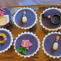 rapunzel cupcakes