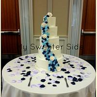 Ivory wedding cake