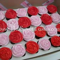 Roses cupcakes 