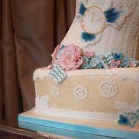 Vintage Steampunk Wedding Cake - 1st wedding for 2014