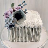 Textured Floral Cake