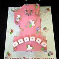 Sophie's 1st Birthday Blocks and Butterflies