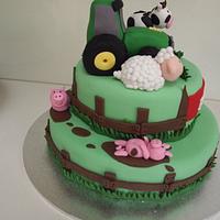 Farm cakes for twins