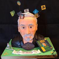 70 year old who loves Botox and Conspiracy theories bust cake
