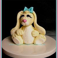 Ugly Cute Bunny Cake Topper ~
