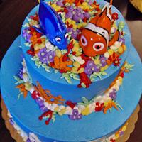 Nemo buttercream cake