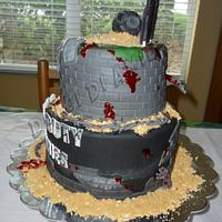 Call of Duty zombie mode cake 