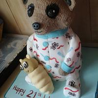 Baby Oleg the meerkat cake