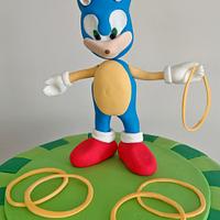 Sonic Hedgehog cake
