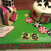 Las vegas birthday cake