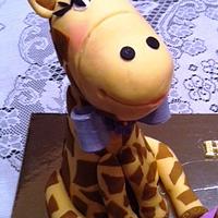 Giraffe Birthday Cake!