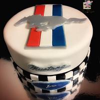 Mustang birthday cake 