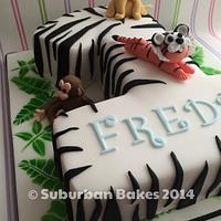 Number 1 zebra cake