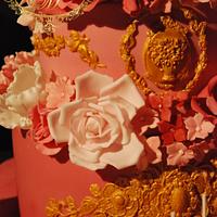 Rose&Gold Wedding Cake